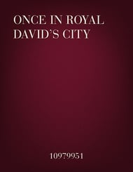 Once In Royal David's City SATB choral sheet music cover Thumbnail